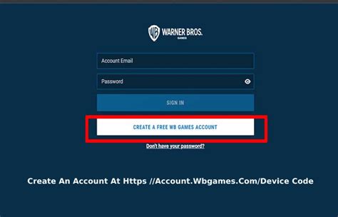 account.wbgames.come/device